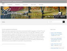 Tablet Screenshot of clintonillinois.com